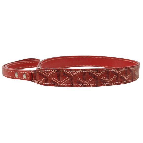 Goyard Dog Goyard Red Dog Animal Animal Thick Short Red Leash Collar Strap Pet Accessories